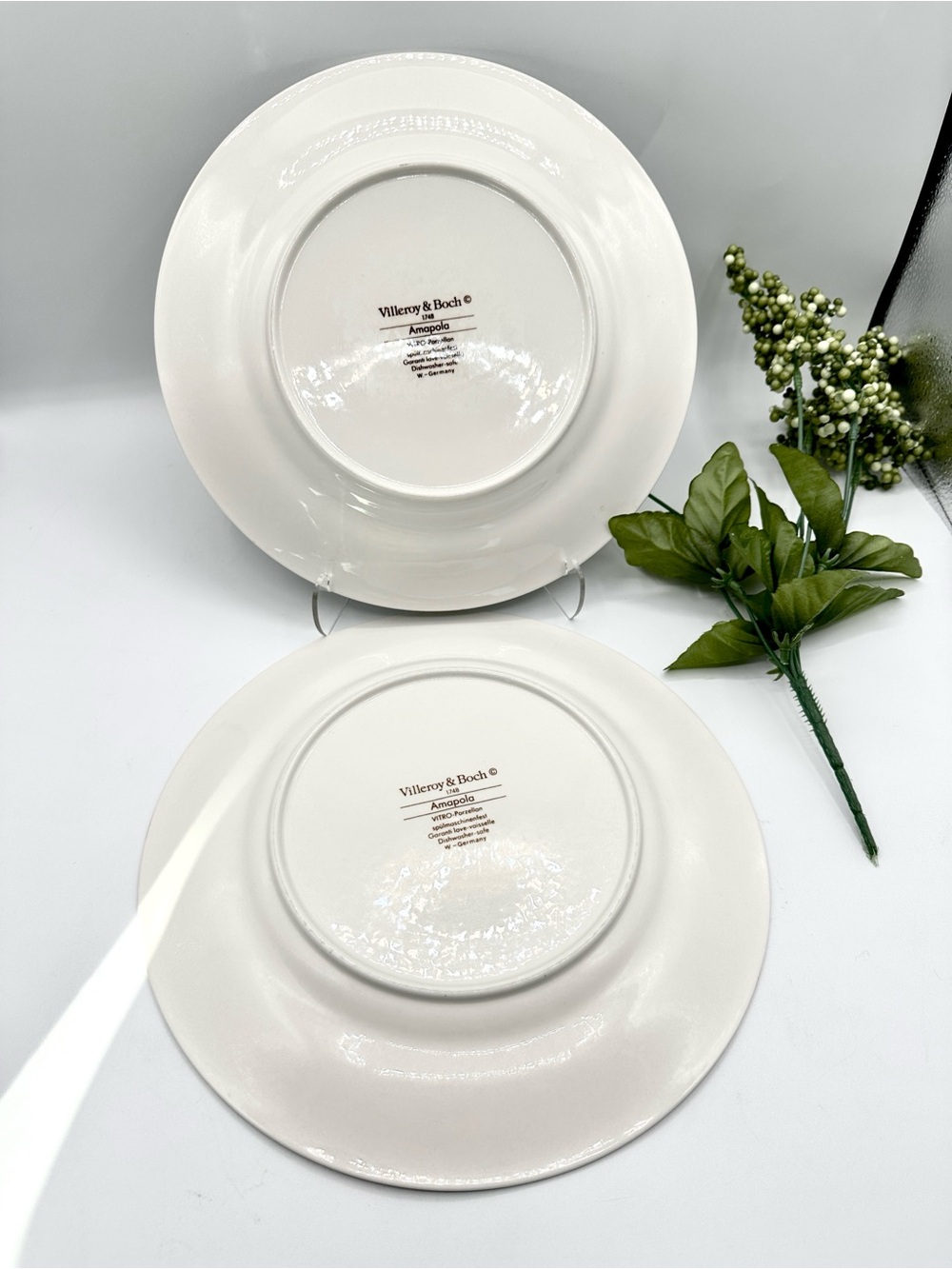 2 Villeroy & Boch Amapola Dinner Plates. W. Germany - Picture 3 of 11